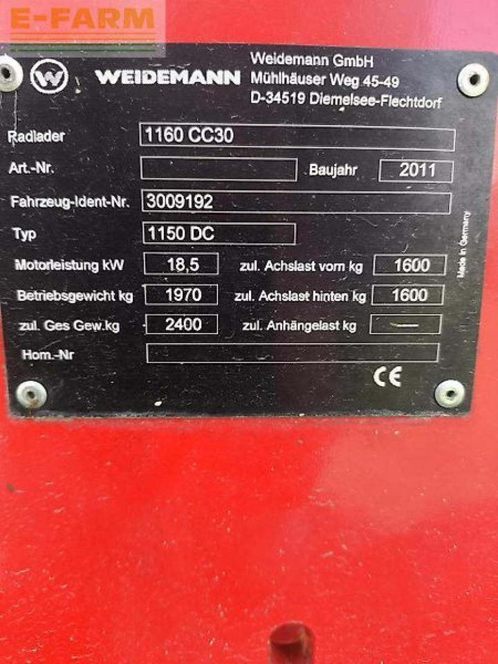 Weidemann 1160cc30 - Mini bager: slika Weidemann 1160cc30 - Mini bager Weidemann 1160cc30 - Mini bager: slika Weidemann 1160cc30 - Mini bager