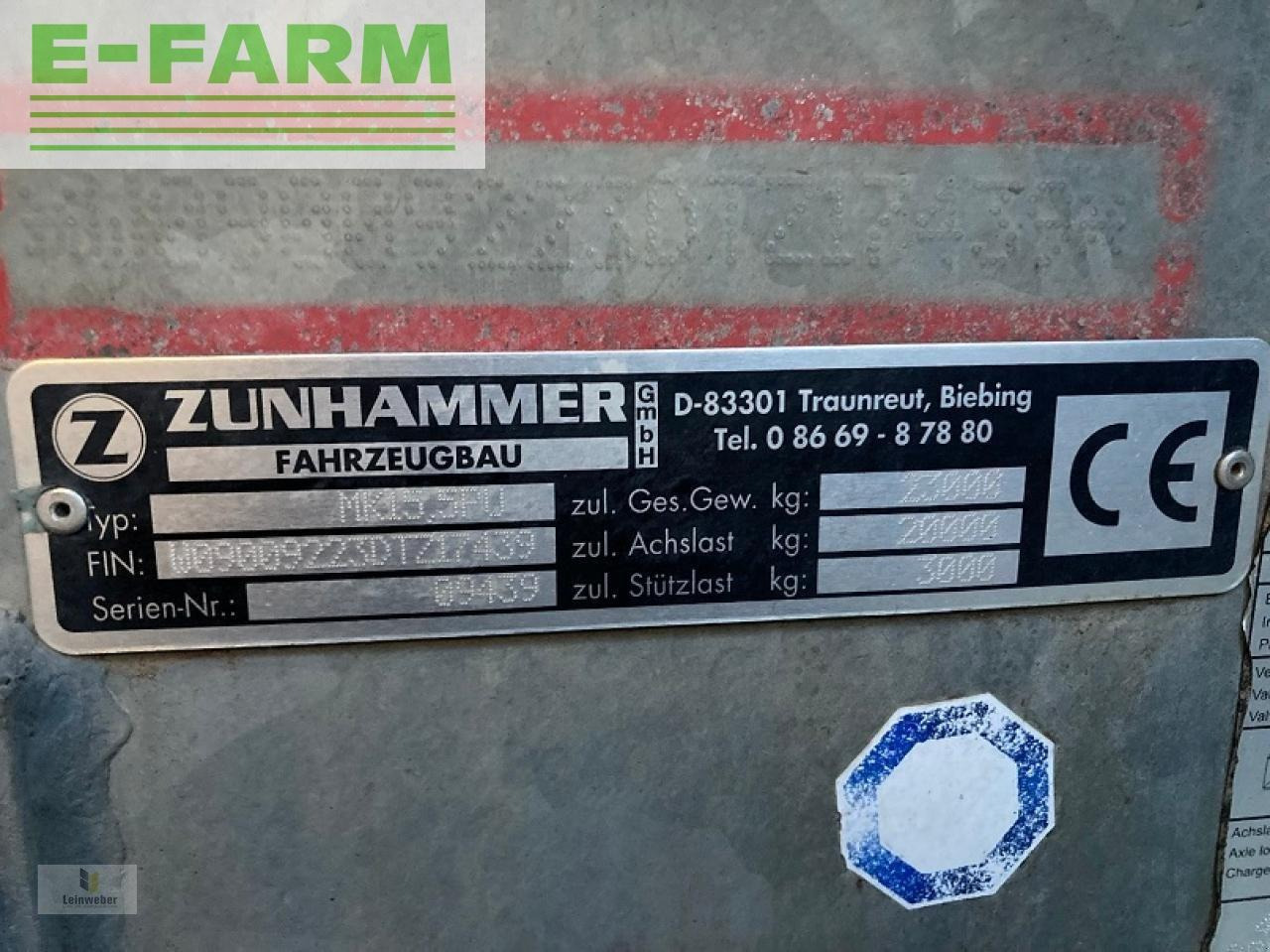 Cisterna za gnojnicu Zunhammer mke 15,5 puss: slika Cisterna za gnojnicu Zunhammer mke 15,5 puss