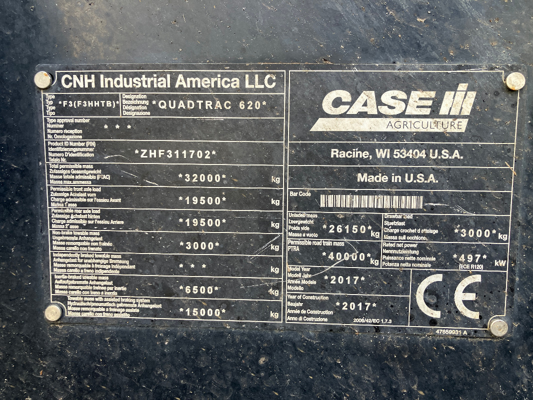 Traktor Case IH Quadtrac 620, Motor Getriebe neu: slika Traktor Case IH Quadtrac 620, Motor Getriebe neu Traktor Case IH Quadtrac 620, Motor Getriebe neu: slika Traktor Case IH Quadtrac 620, Motor Getriebe neu