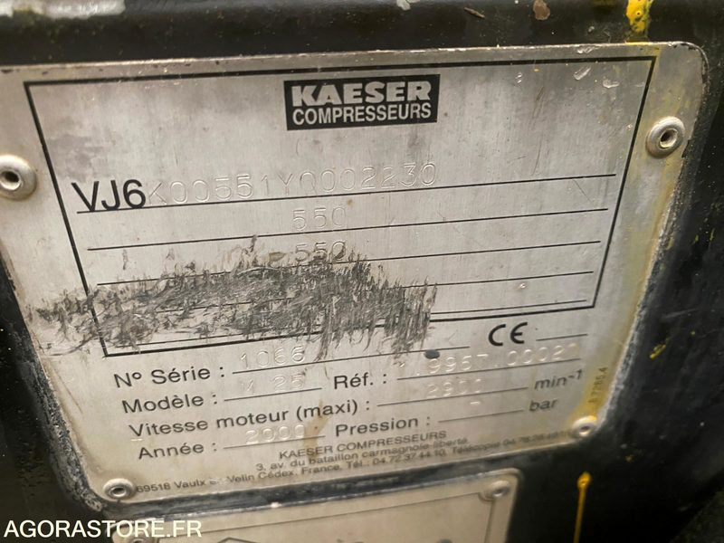 Compresseur KAESER M25 2008 TBE - Zračni kompresor: slika Compresseur KAESER M25 2008 TBE - Zračni kompresor Compresseur KAESER M25 2008 TBE - Zračni kompresor: slika Compresseur KAESER M25 2008 TBE - Zračni kompresor