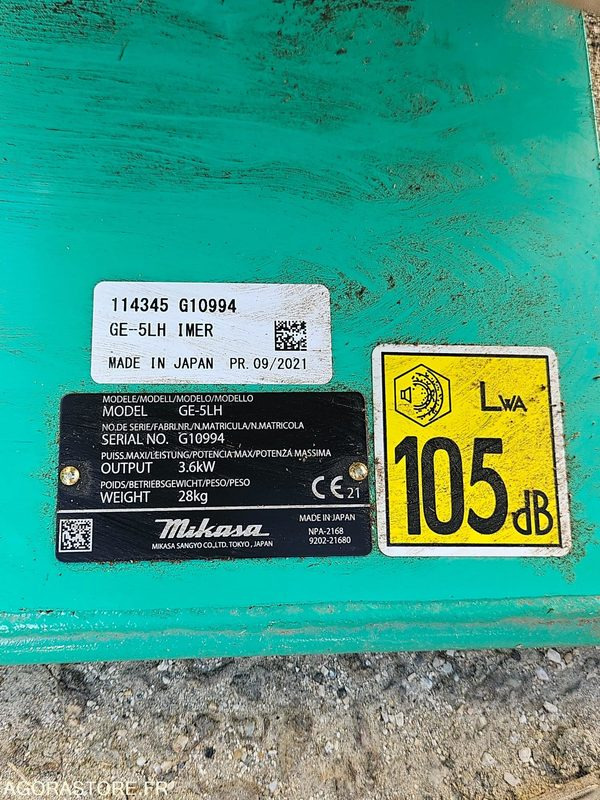 Groupe vibrant ge-5lh + pompe wp3lb - Građevinska oprema: slika Groupe vibrant ge-5lh + pompe wp3lb - Građevinska oprema Groupe vibrant ge-5lh + pompe wp3lb - Građevinska oprema: slika Groupe vibrant ge-5lh + pompe wp3lb - Građevinska oprema