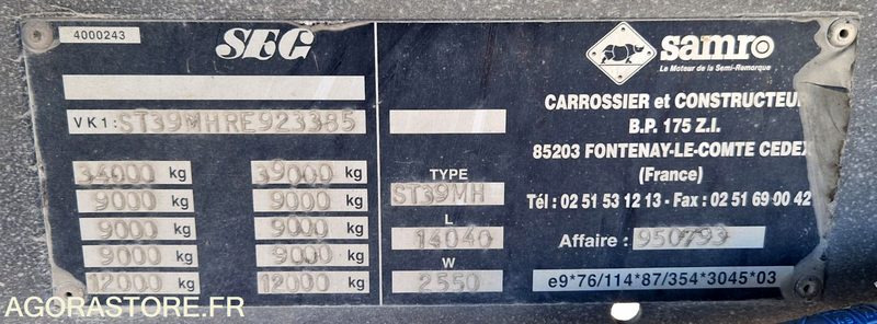 Remorque 3 essieux SAMRO - Poluprikolica: slika Remorque 3 essieux SAMRO - Poluprikolica Remorque 3 essieux SAMRO - Poluprikolica: slika Remorque 3 essieux SAMRO - Poluprikolica