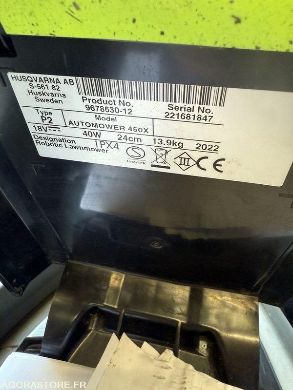 ROBOT de tonte 450x Husqvarna occasion 2022 5000m2 - Vrtna kosilica: slika ROBOT de tonte 450x Husqvarna occasion 2022 5000m2 - Vrtna kosilica ROBOT de tonte 450x Husqvarna occasion 2022 5000m2 - Vrtna kosilica: slika ROBOT de tonte 450x Husqvarna occasion 2022 5000m2 - Vrtna kosilica