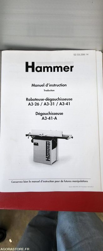 Raboteuse-dégauchisseuse A3-26 / A3-31 / A3-41 - Très bon état - Alat/ Oprema: slika Raboteuse-dégauchisseuse A3-26 / A3-31 / A3-41 - Très bon état - Alat/ Oprema Raboteuse-dégauchisseuse A3-26 / A3-31 / A3-41 - Très bon état - Alat/ Oprema: slika Raboteuse-dégauchisseuse A3-26 / A3-31 / A3-41 - Très bon état - Alat/ Oprema