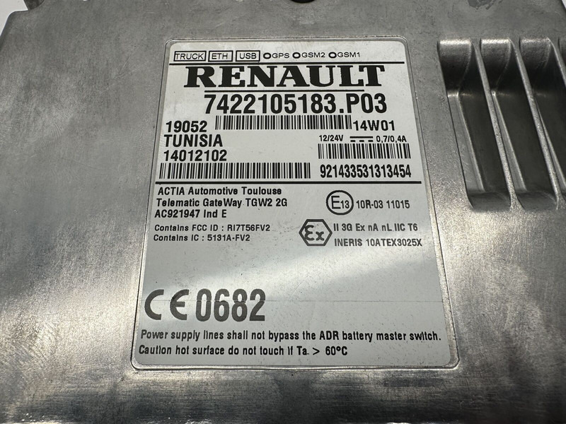 Renault Telematic Gateway TGW2 - Upravljačka jedinica (ECU) za Kamion: slika Renault Telematic Gateway TGW2 - Upravljačka jedinica (ECU) za Kamion Renault Telematic Gateway TGW2 - Upravljačka jedinica (ECU) za Kamion: slika Renault Telematic Gateway TGW2 - Upravljačka jedinica (ECU) za Kamion