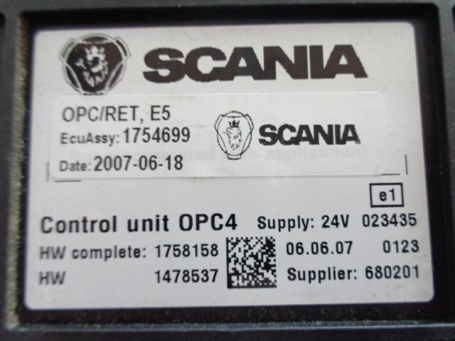 Scania OPC4 RET2 - Upravljačka jedinica (ECU) za Kamion: slika Scania OPC4 RET2 - Upravljačka jedinica (ECU) za Kamion Scania OPC4 RET2 - Upravljačka jedinica (ECU) za Kamion: slika Scania OPC4 RET2 - Upravljačka jedinica (ECU) za Kamion