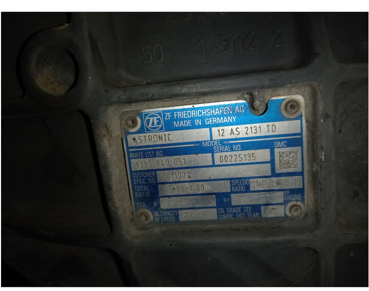 ZF 12AS2131TD - Mjenjač za Kamion: slika ZF 12AS2131TD - Mjenjač za Kamion ZF 12AS2131TD - Mjenjač za Kamion: slika ZF 12AS2131TD - Mjenjač za Kamion