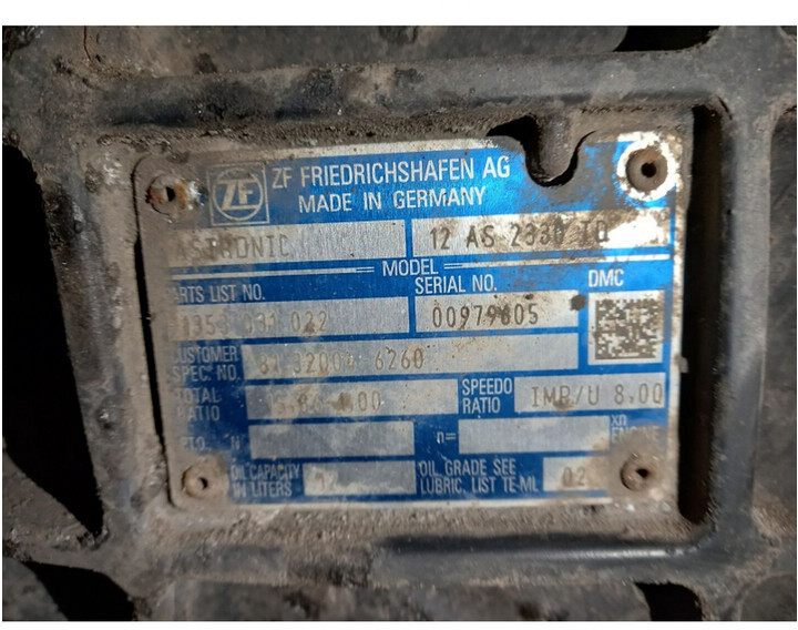 ZF 12AS2330TD - Mjenjač za Kamion: slika ZF 12AS2330TD - Mjenjač za Kamion ZF 12AS2330TD - Mjenjač za Kamion: slika ZF 12AS2330TD - Mjenjač za Kamion