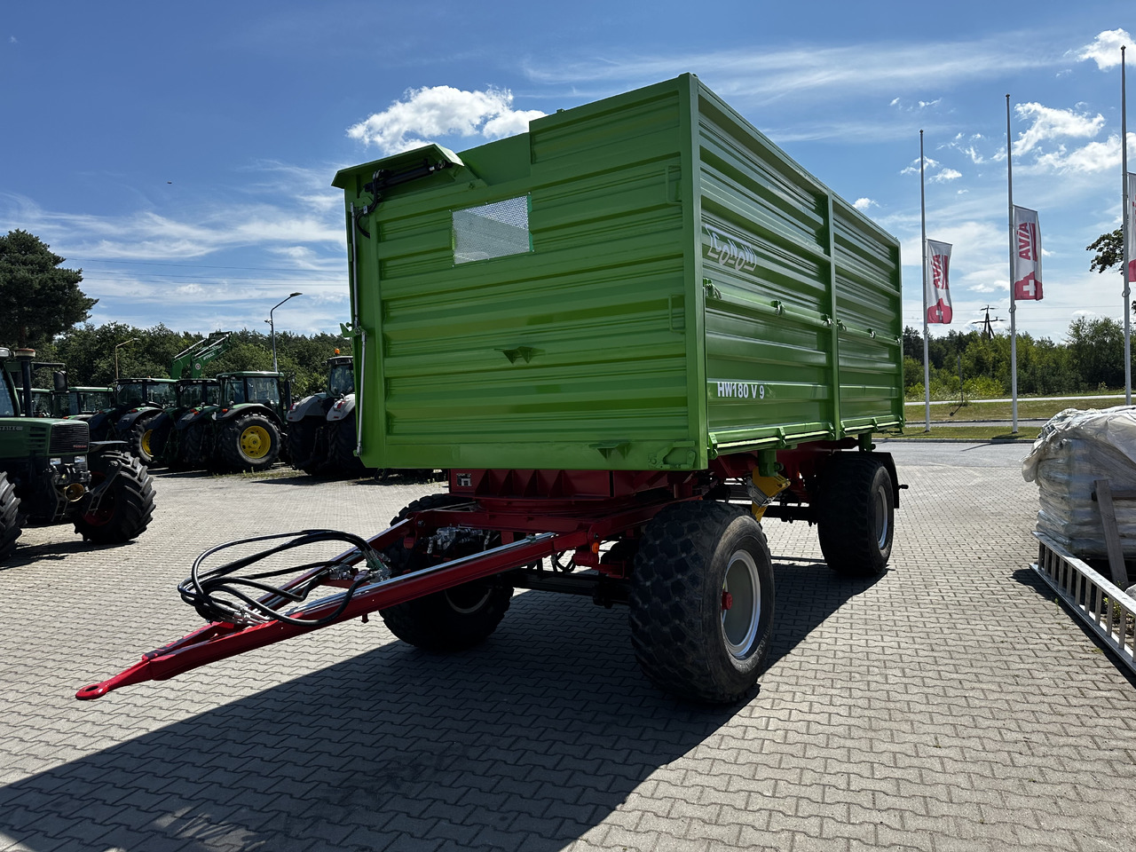 Nagibna prikolica za poljoprivredna gospodarstva/ Istovarivač Conow HW 180 V 9 3 strony wywrot 18 ton: slika Nagibna prikolica za poljoprivredna gospodarstva/ Istovarivač Conow HW 180 V 9 3 strony wywrot 18 ton
