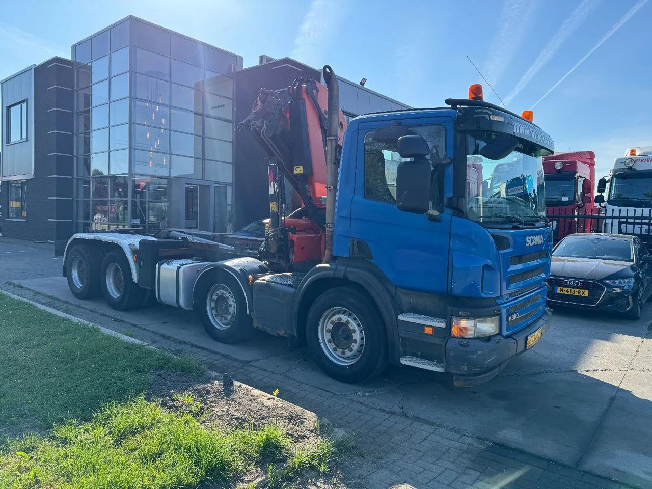 Kamion s kranom Scania P380 8X4 PALFINGER HOOK + PALFINGER PK16502 + RE: slika Kamion s kranom Scania P380 8X4 PALFINGER HOOK + PALFINGER PK16502 + RE