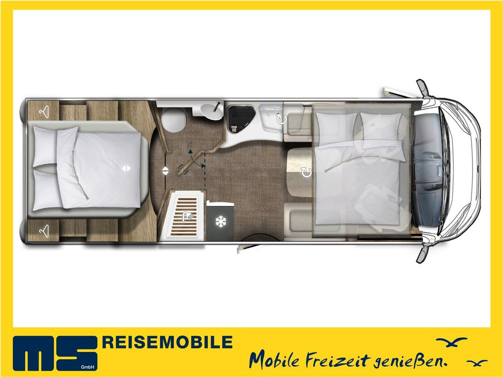 Novi Integrirani kamper Eura Mobil INTEGRA LINE 720 QB /-2025-/QUEENSBETT & HUBBETT: slika Novi Integrirani kamper Eura Mobil INTEGRA LINE 720 QB /-2025-/QUEENSBETT & HUBBETT