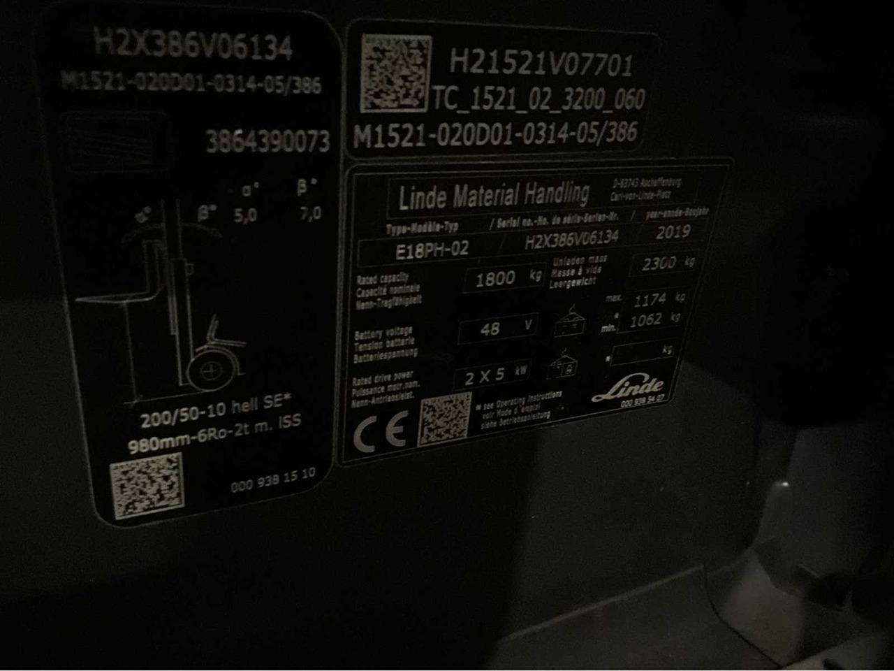 Viličar 2019 LINDE E18PH-02 1800KG FORKLIFT: slika Viličar 2019 LINDE E18PH-02 1800KG FORKLIFT