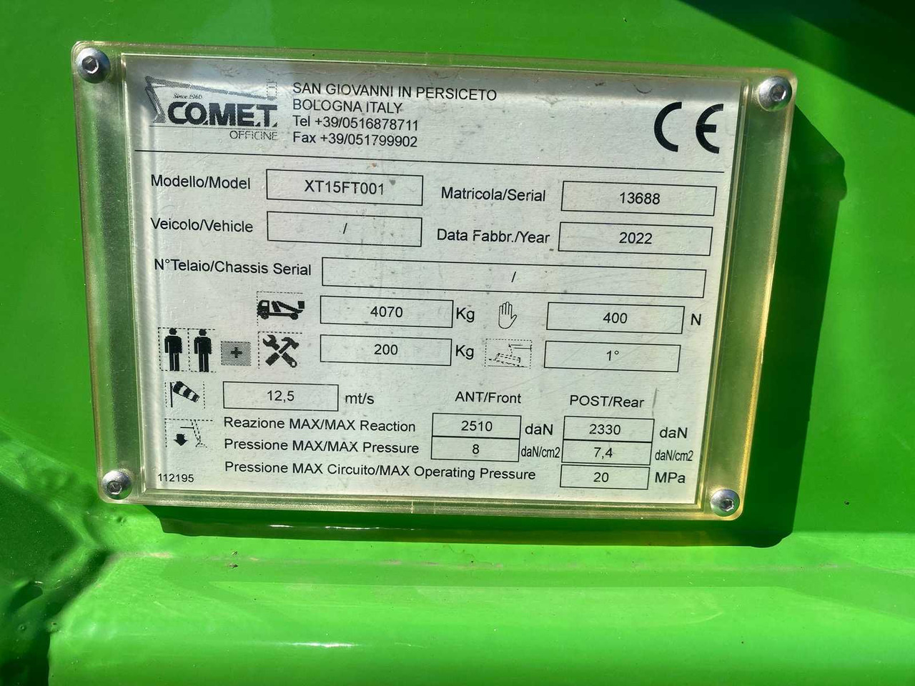 Podizna platforma 2022 COMET LEOPARD 25 BOOM LIFT: slika Podizna platforma 2022 COMET LEOPARD 25 BOOM LIFT