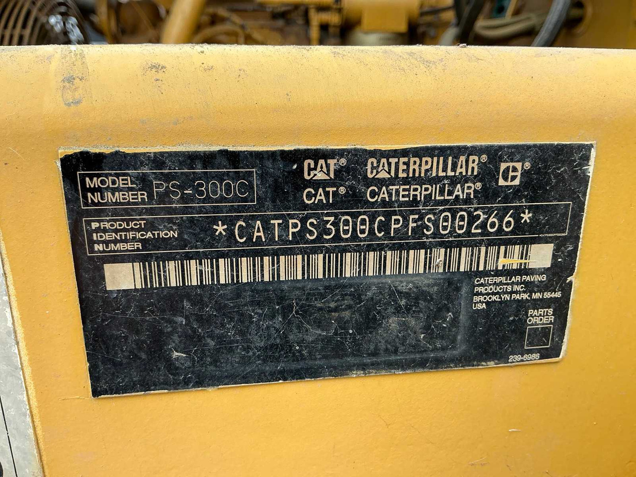 Pneumatski valjak Caterpillar PS 300C: slika Pneumatski valjak Caterpillar PS 300C