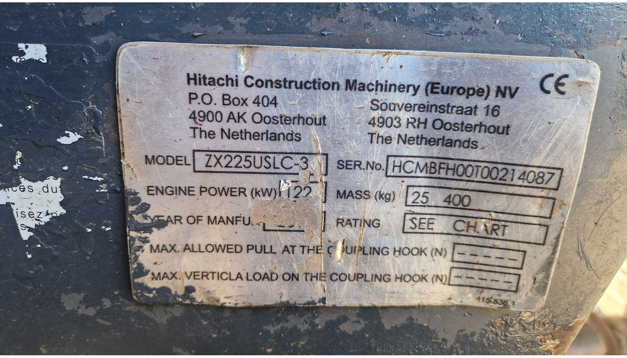 Bager HITACHI - ZAXIS 225 - TRACKED EXCAVATOR - 2006: slika Bager HITACHI - ZAXIS 225 - TRACKED EXCAVATOR - 2006