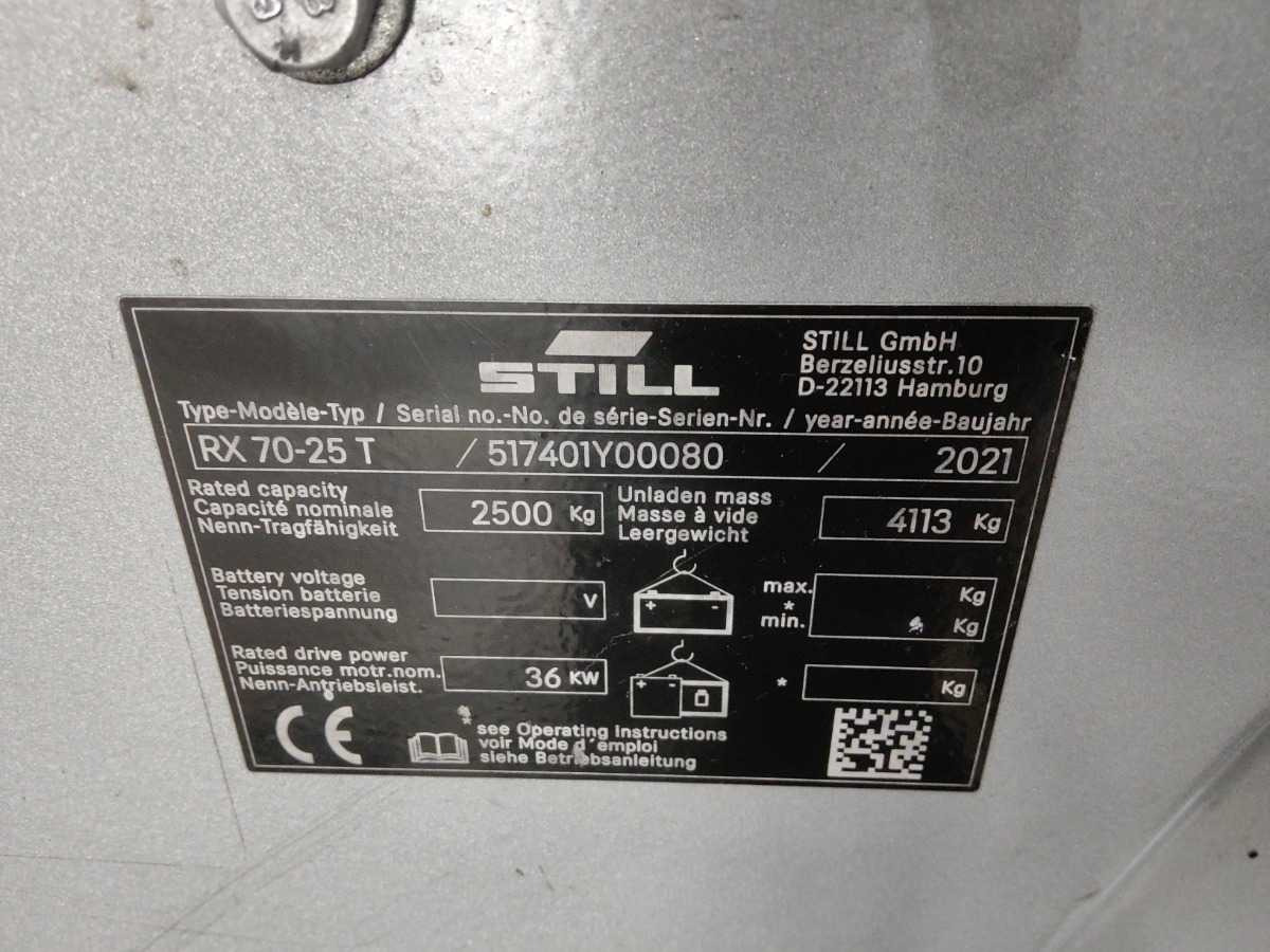 STILL RX70-25T 2021 FORKLIFT - Viličar: slika STILL RX70-25T 2021 FORKLIFT - Viličar STILL RX70-25T 2021 FORKLIFT - Viličar: slika STILL RX70-25T 2021 FORKLIFT - Viličar