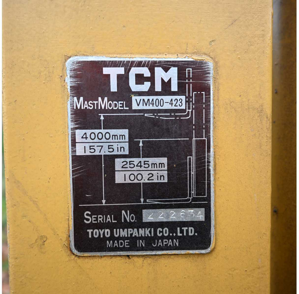 TCM - 1983 - FG15 - FORKLIFT TRUCK - Viličar: slika TCM - 1983 - FG15 - FORKLIFT TRUCK - Viličar TCM - 1983 - FG15 - FORKLIFT TRUCK - Viličar: slika TCM - 1983 - FG15 - FORKLIFT TRUCK - Viličar