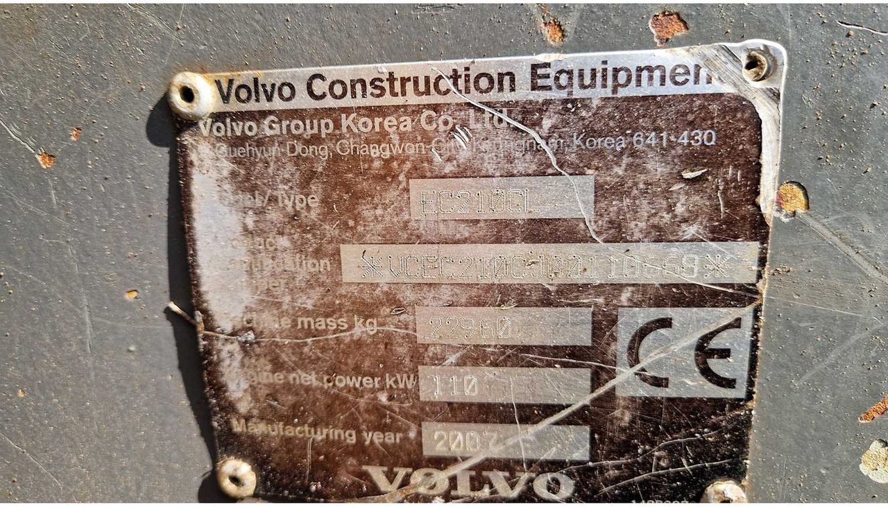 Bager gusjeničar VOLVO EC210CL: slika Bager gusjeničar VOLVO EC210CL