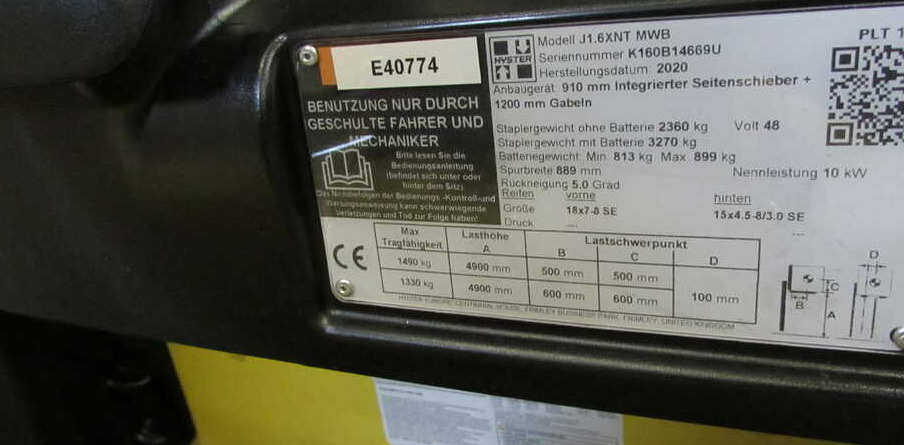 Hyster J 1.6 XNT (MWB) - Električni viličar: slika Hyster J 1.6 XNT (MWB) - Električni viličar Hyster J 1.6 XNT (MWB) - Električni viličar: slika Hyster J 1.6 XNT (MWB) - Električni viličar