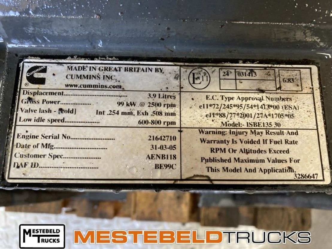 DAF Motor 385 BE - Motor za Kamion: slika DAF Motor 385 BE - Motor za Kamion DAF Motor 385 BE - Motor za Kamion: slika DAF Motor 385 BE - Motor za Kamion