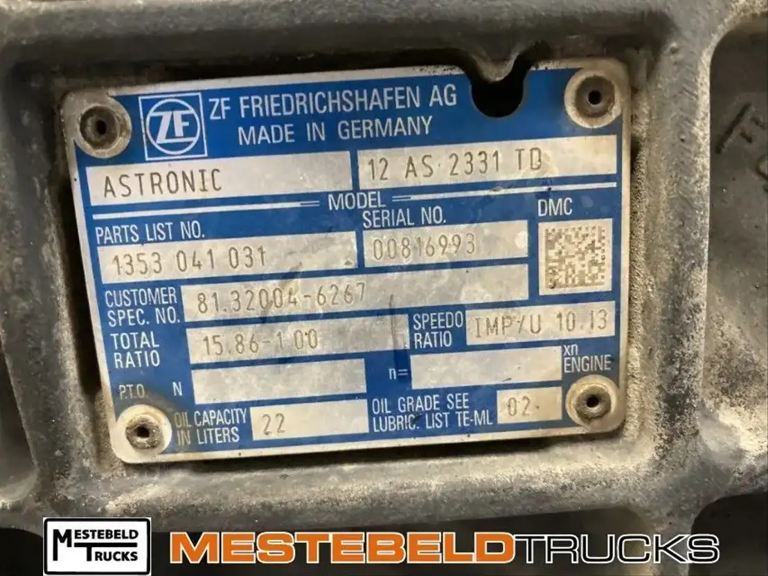 MAN Versnellingsbak 12AS2130TD - Mjenjač i dijelovi za Kamion: slika MAN Versnellingsbak 12AS2130TD - Mjenjač i dijelovi za Kamion MAN Versnellingsbak 12AS2130TD - Mjenjač i dijelovi za Kamion: slika MAN Versnellingsbak 12AS2130TD - Mjenjač i dijelovi za Kamion