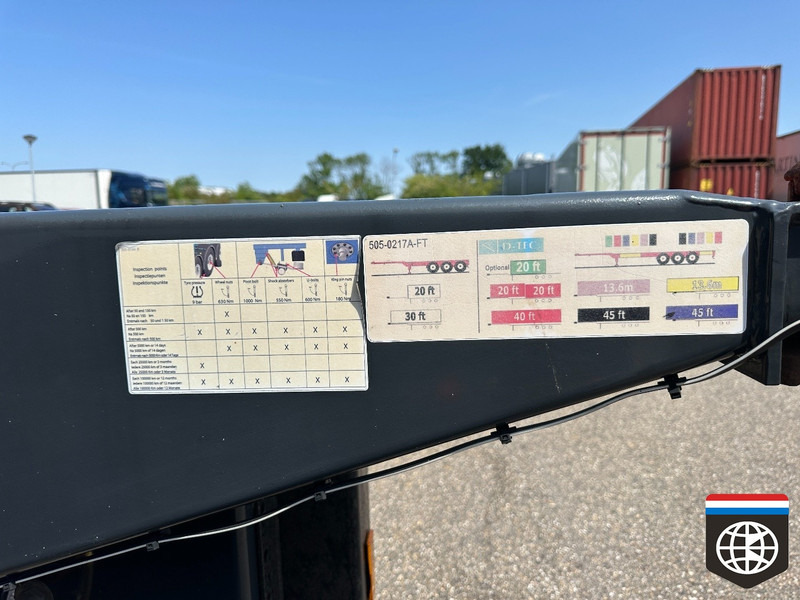 D-Tec FLEXITRAILER LIFT AXLE - DISKBRAKES - 20/30/40/45 HC - CONCOURSTAAT - Transporter kontejnera/ Poluprikolica s izmjenjivim sanducima: slika D-Tec FLEXITRAILER LIFT AXLE - DISKBRAKES - 20/30/40/45 HC - CONCOURSTAAT - Transporter kontejnera/ Poluprikolica s izmjenjivim sanducima D-Tec FLEXITRAILER LIFT AXLE - DISKBRAKES - 20/30/40/45 HC - CONCOURSTAAT - Transporter kontejnera/ Poluprikolica s izmjenjivim sanducima: slika D-Tec FLEXITRAILER LIFT AXLE - DISKBRAKES - 20/30/40/45 HC - CONCOURSTAAT - Transporter kontejnera/ Poluprikolica s izmjenjivim sanducima