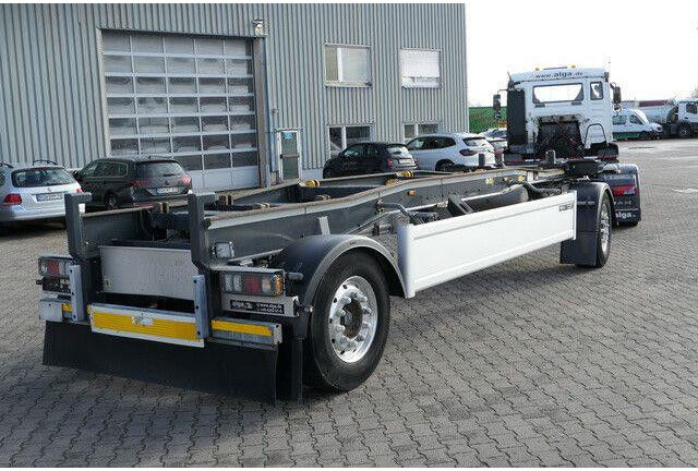 Transporter kontejnera/ Prikolica s izmjenjivim sanducima Huffermann HSA 18.70 LS, Schlitten, Alu-Felgen, Staukasten: slika Transporter kontejnera/ Prikolica s izmjenjivim sanducima Huffermann HSA 18.70 LS, Schlitten, Alu-Felgen, Staukasten