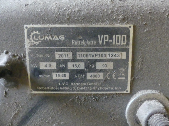 Vibro ploča Plaque vibrante thermique Lumas VP100: slika Vibro ploča Plaque vibrante thermique Lumas VP100 Vibro ploča Plaque vibrante thermique Lumas VP100: slika Vibro ploča Plaque vibrante thermique Lumas VP100