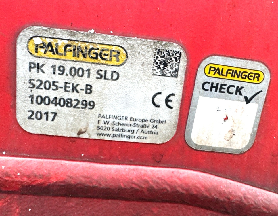 Kamionska dizalica PALFINGER PK 19.001 SLD 5 D year 2017, crane with remote, extra functions: slika Kamionska dizalica PALFINGER PK 19.001 SLD 5 D year 2017, crane with remote, extra functions