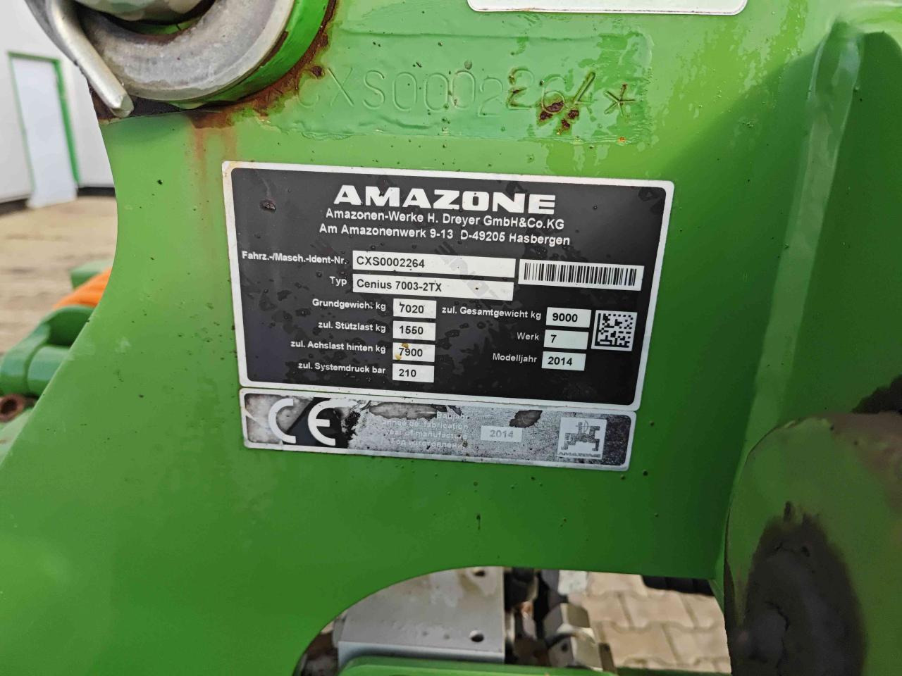 Zakup Amazone Cenius 7003-2TX Amazone Cenius 7003-2TX: slika Zakup Amazone Cenius 7003-2TX Amazone Cenius 7003-2TX