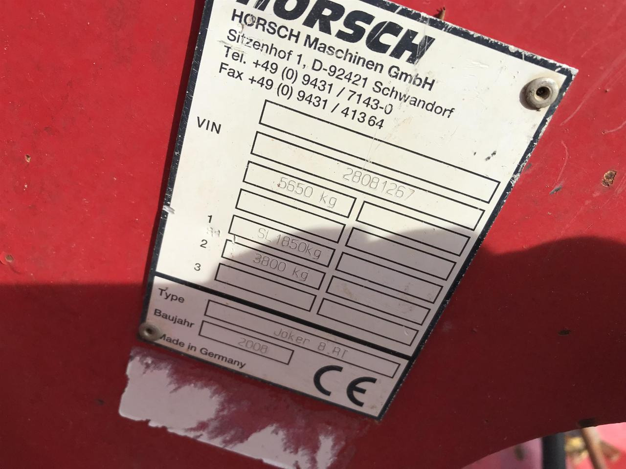 Horsch JOKER 8 RT - Tanjurača: slika Horsch JOKER 8 RT - Tanjurača Horsch JOKER 8 RT - Tanjurača: slika Horsch JOKER 8 RT - Tanjurača