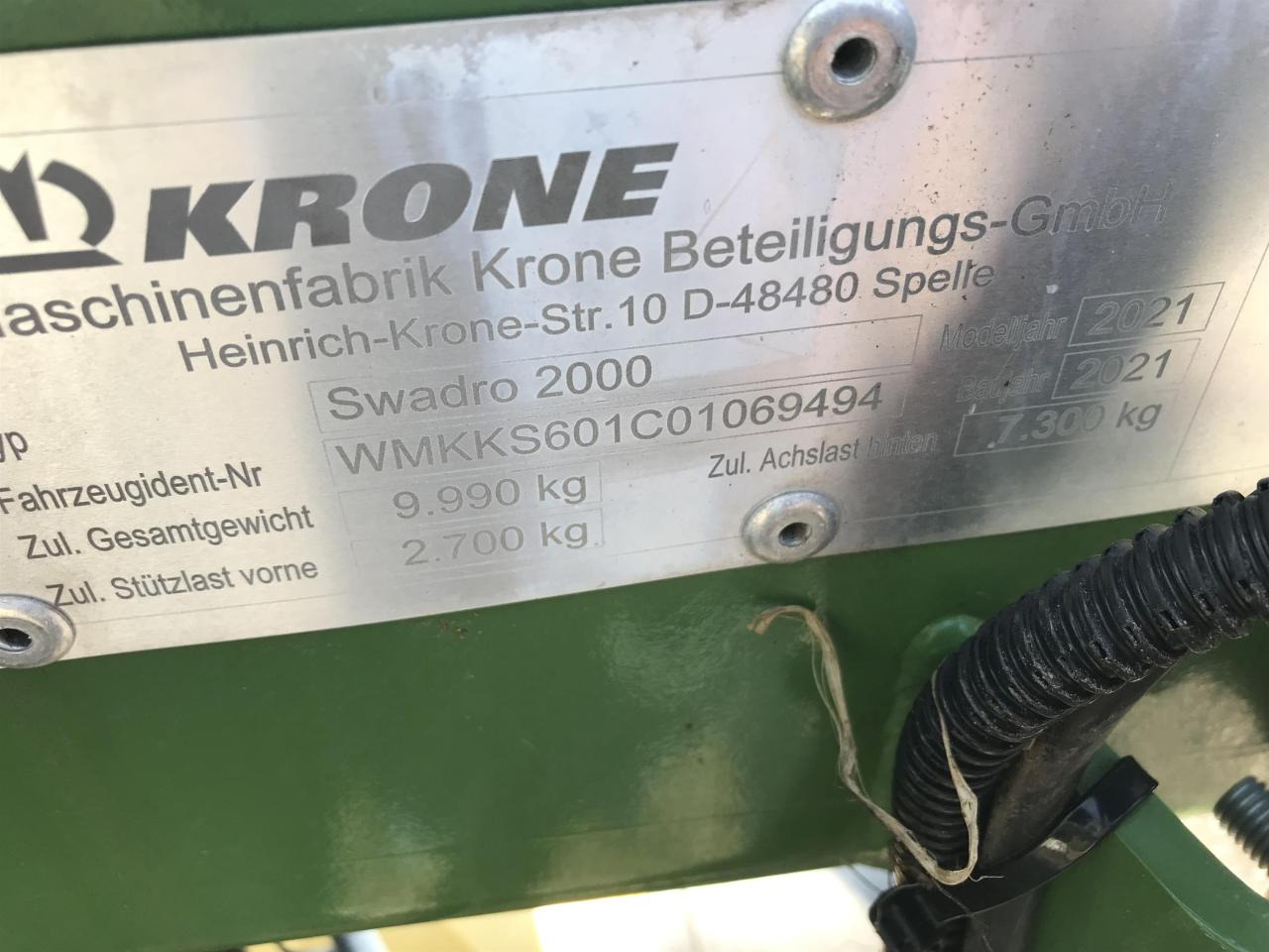 Prevrtač sijena/ Grabulje Krone Swadro 2000: slika Prevrtač sijena/ Grabulje Krone Swadro 2000