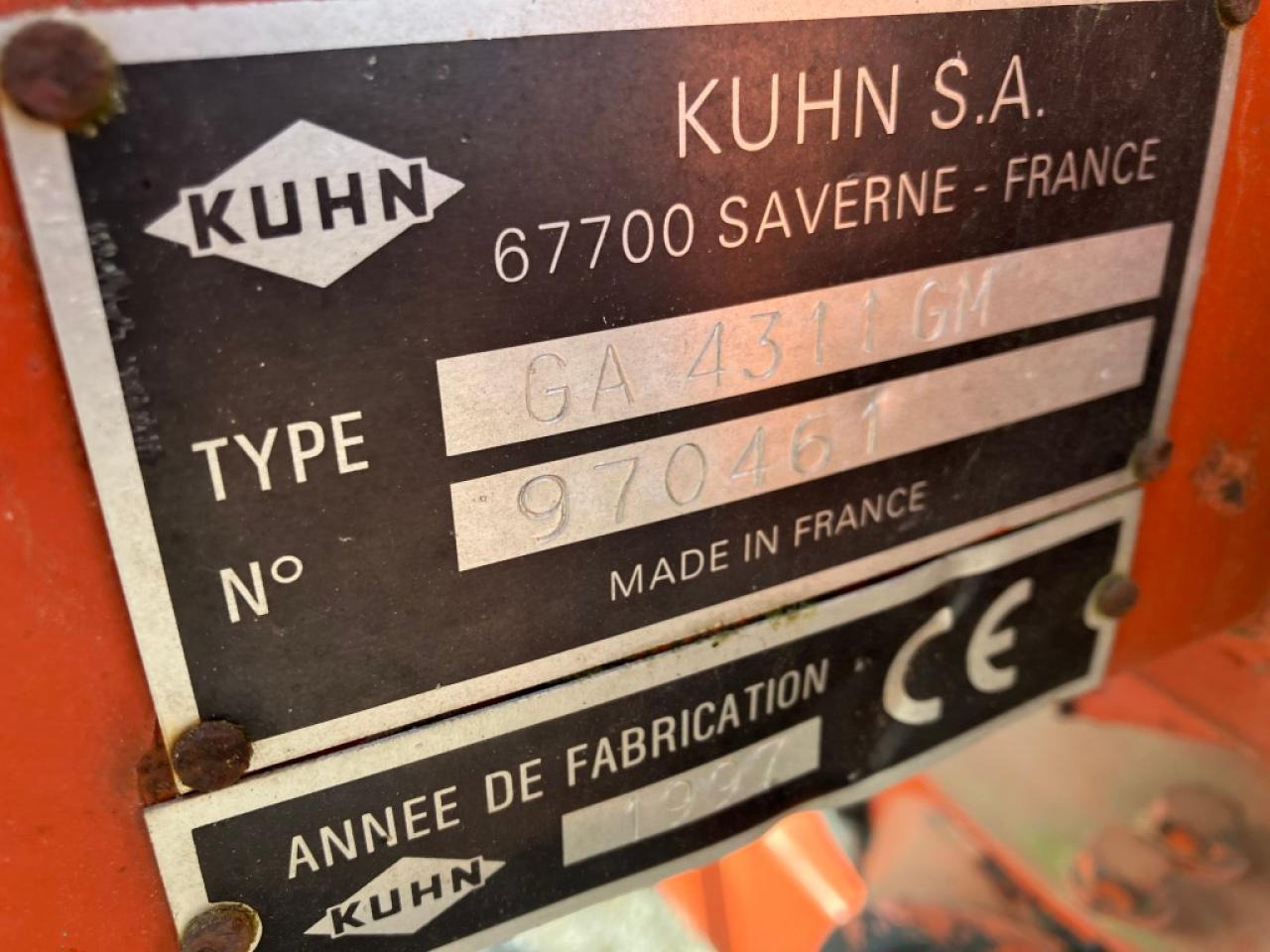 Kuhn GA 4311 GM - Prevrtač sijena/ Grabulje: slika Kuhn GA 4311 GM - Prevrtač sijena/ Grabulje Kuhn GA 4311 GM - Prevrtač sijena/ Grabulje: slika Kuhn GA 4311 GM - Prevrtač sijena/ Grabulje