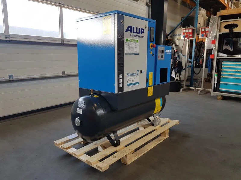 Alup Sonetto 7.5 + 200 Elektrische Schroefcompressor met ketel en droger 5.5 kW 750 L / min 10 Bar - Zračni kompresor: slika Alup Sonetto 7.5 + 200 Elektrische Schroefcompressor met ketel en droger 5.5 kW 750 L / min 10 Bar - Zračni kompresor Alup Sonetto 7.5 + 200 Elektrische Schroefcompressor met ketel en droger 5.5 kW 750 L / min 10 Bar - Zračni kompresor: slika Alup Sonetto 7.5 + 200 Elektrische Schroefcompressor met ketel en droger 5.5 kW 750 L / min 10 Bar - Zračni kompresor