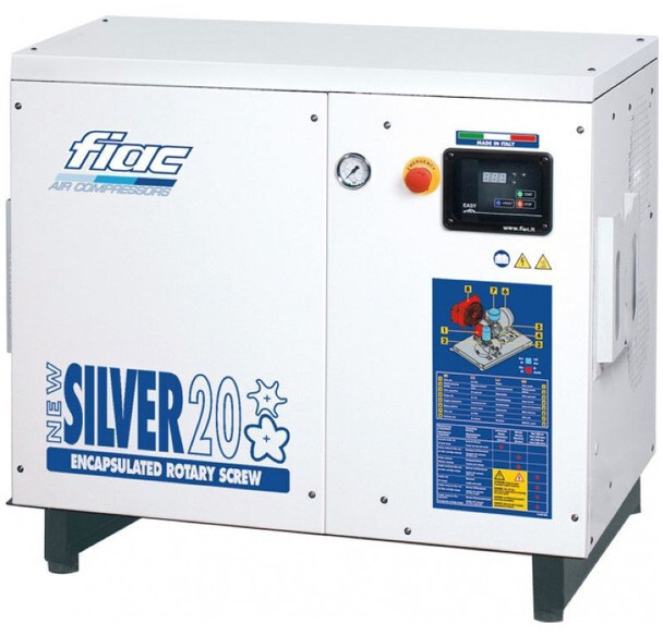 Fiac New Silver 20 Silent 15 kW 1900 L / min 10 Bar Elektrische Schroefcompressor - Zračni kompresor: slika Fiac New Silver 20 Silent 15 kW 1900 L / min 10 Bar Elektrische Schroefcompressor - Zračni kompresor Fiac New Silver 20 Silent 15 kW 1900 L / min 10 Bar Elektrische Schroefcompressor - Zračni kompresor: slika Fiac New Silver 20 Silent 15 kW 1900 L / min 10 Bar Elektrische Schroefcompressor - Zračni kompresor