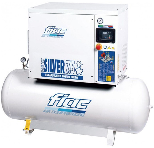 Fiac New Silver 7.5 / 300 Silent 5.5 kW 720 L / min 10 Bar Elektrische schroefcompressor met ketel - Zračni kompresor: slika Fiac New Silver 7.5 / 300 Silent 5.5 kW 720 L / min 10 Bar Elektrische schroefcompressor met ketel - Zračni kompresor Fiac New Silver 7.5 / 300 Silent 5.5 kW 720 L / min 10 Bar Elektrische schroefcompressor met ketel - Zračni kompresor: slika Fiac New Silver 7.5 / 300 Silent 5.5 kW 720 L / min 10 Bar Elektrische schroefcompressor met ketel - Zračni kompresor
