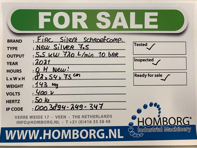 Fiac New Silver 7.5 Silent 5.5 kW 720 L / min 10 Bar Elektrische Schroefcompressor - Zračni kompresor: slika Fiac New Silver 7.5 Silent 5.5 kW 720 L / min 10 Bar Elektrische Schroefcompressor - Zračni kompresor Fiac New Silver 7.5 Silent 5.5 kW 720 L / min 10 Bar Elektrische Schroefcompressor - Zračni kompresor: slika Fiac New Silver 7.5 Silent 5.5 kW 720 L / min 10 Bar Elektrische Schroefcompressor - Zračni kompresor