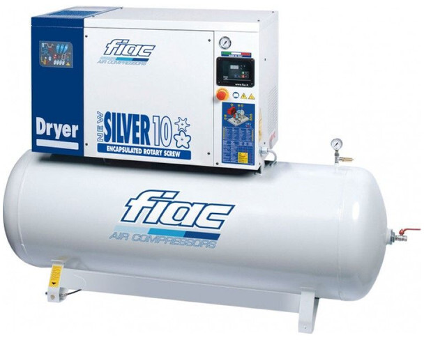 Fiac New Silver D 10 / 300 Silent 7.5 kW 860 L / min 10 bar Elektrische Schroefcompressor met ketel en droger - Zračni kompresor: slika Fiac New Silver D 10 / 300 Silent 7.5 kW 860 L / min 10 bar Elektrische Schroefcompressor met ketel en droger - Zračni kompresor Fiac New Silver D 10 / 300 Silent 7.5 kW 860 L / min 10 bar Elektrische Schroefcompressor met ketel en droger - Zračni kompresor: slika Fiac New Silver D 10 / 300 Silent 7.5 kW 860 L / min 10 bar Elektrische Schroefcompressor met ketel en droger - Zračni kompresor