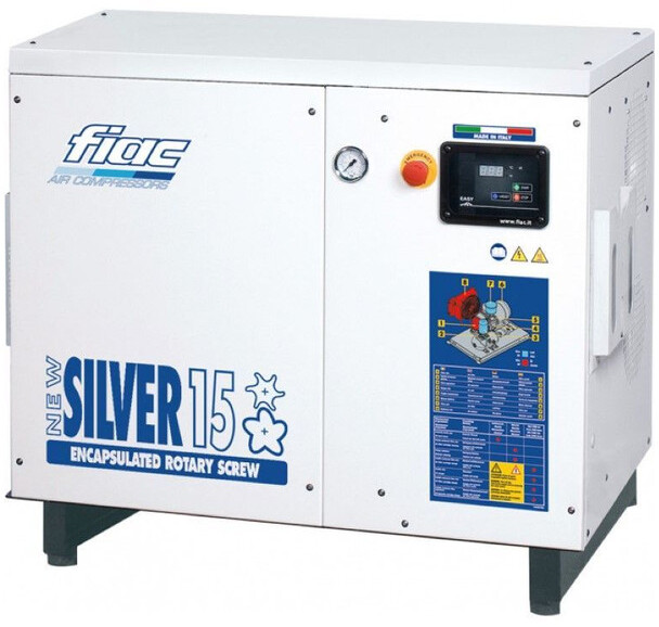 Fiac NewSilver 15 1430 L / min 11 kW 10 Bar Elektrische Schroefcompressor Nieuw ! - Zračni kompresor: slika Fiac NewSilver 15 1430 L / min 11 kW 10 Bar Elektrische Schroefcompressor Nieuw ! - Zračni kompresor Fiac NewSilver 15 1430 L / min 11 kW 10 Bar Elektrische Schroefcompressor Nieuw ! - Zračni kompresor: slika Fiac NewSilver 15 1430 L / min 11 kW 10 Bar Elektrische Schroefcompressor Nieuw ! - Zračni kompresor