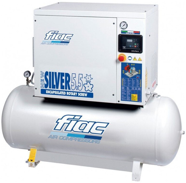Fiac NewSilver 5.5 / 200 Silent 4 kW 450 L / min 10 Bar Elektrische Schroefcompressor met ketel - Zračni kompresor: slika Fiac NewSilver 5.5 / 200 Silent 4 kW 450 L / min 10 Bar Elektrische Schroefcompressor met ketel - Zračni kompresor Fiac NewSilver 5.5 / 200 Silent 4 kW 450 L / min 10 Bar Elektrische Schroefcompressor met ketel - Zračni kompresor: slika Fiac NewSilver 5.5 / 200 Silent 4 kW 450 L / min 10 Bar Elektrische Schroefcompressor met ketel - Zračni kompresor