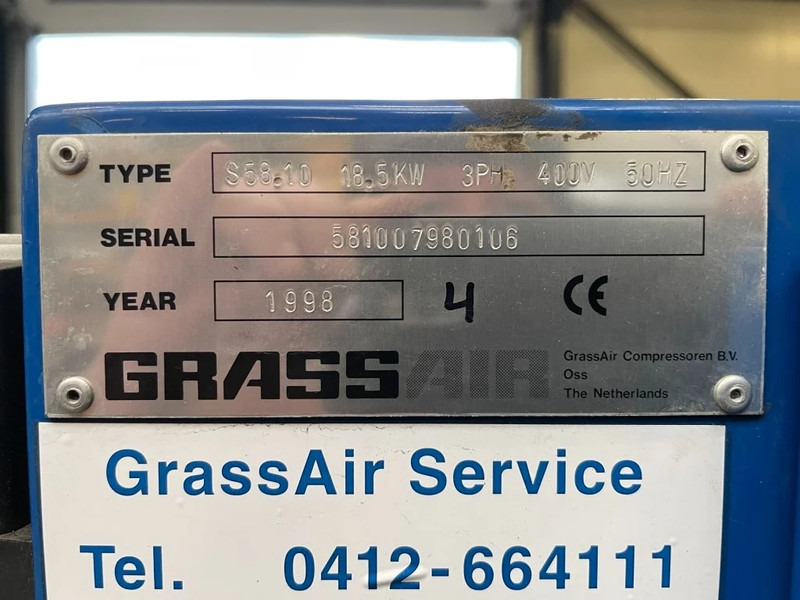 Grassair S58.10 Elektrische Schroefcompressor 18.5 kW 2500 L / min 10 Bar - Zračni kompresor: slika Grassair S58.10 Elektrische Schroefcompressor 18.5 kW 2500 L / min 10 Bar - Zračni kompresor Grassair S58.10 Elektrische Schroefcompressor 18.5 kW 2500 L / min 10 Bar - Zračni kompresor: slika Grassair S58.10 Elektrische Schroefcompressor 18.5 kW 2500 L / min 10 Bar - Zračni kompresor
