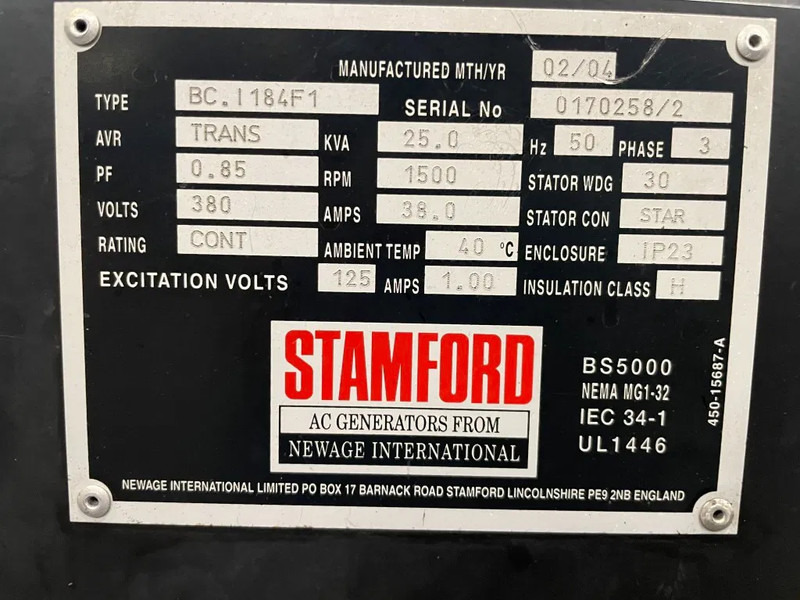 Hatz 2M40H Stamford 25 kVA generatorset - Generatorski set: slika Hatz 2M40H Stamford 25 kVA generatorset - Generatorski set Hatz 2M40H Stamford 25 kVA generatorset - Generatorski set: slika Hatz 2M40H Stamford 25 kVA generatorset - Generatorski set