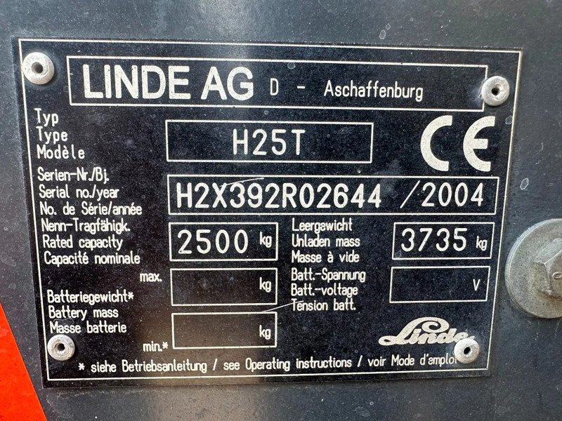 Linde H25T 2.5 ton Triplex Freelift Sideshift LPG Heftruck - Plinski viličar: slika Linde H25T 2.5 ton Triplex Freelift Sideshift LPG Heftruck - Plinski viličar Linde H25T 2.5 ton Triplex Freelift Sideshift LPG Heftruck - Plinski viličar: slika Linde H25T 2.5 ton Triplex Freelift Sideshift LPG Heftruck - Plinski viličar