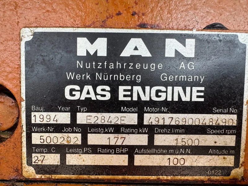 MAN E2842E Stamford 295 kVA gas WKK generatorset good condition ! - Generatorski set: slika MAN E2842E Stamford 295 kVA gas WKK generatorset good condition ! - Generatorski set MAN E2842E Stamford 295 kVA gas WKK generatorset good condition ! - Generatorski set: slika MAN E2842E Stamford 295 kVA gas WKK generatorset good condition ! - Generatorski set