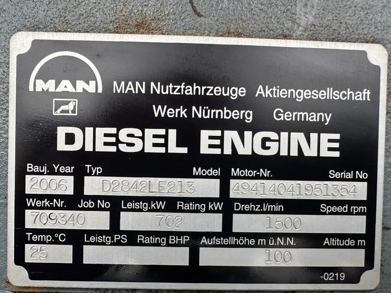 MAN MAN D2842 LE 213 met Leroy Somer 800 kVA Silent generatorset as New ! 410 hours ! - Generatorski set: slika MAN MAN D2842 LE 213 met Leroy Somer 800 kVA Silent generatorset as New ! 410 hours ! - Generatorski set MAN MAN D2842 LE 213 met Leroy Somer 800 kVA Silent generatorset as New ! 410 hours ! - Generatorski set: slika MAN MAN D2842 LE 213 met Leroy Somer 800 kVA Silent generatorset as New ! 410 hours ! - Generatorski set