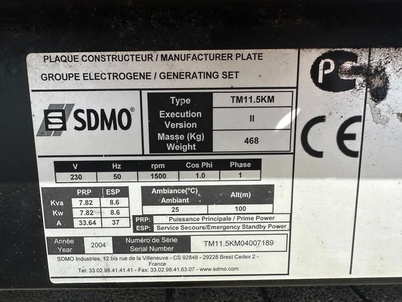 SDMO TM11.5KM Mitsubishi Mecc Alte Spa 16 kVA generatorset - Generatorski set: slika SDMO TM11.5KM Mitsubishi Mecc Alte Spa 16 kVA generatorset - Generatorski set SDMO TM11.5KM Mitsubishi Mecc Alte Spa 16 kVA generatorset - Generatorski set: slika SDMO TM11.5KM Mitsubishi Mecc Alte Spa 16 kVA generatorset - Generatorski set