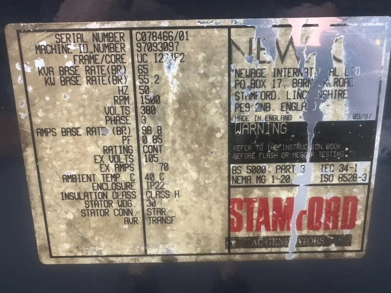 Stamford UC.I224F2 Generatordeel 65 kVA Alternator as New ! - Generatorski set: slika Stamford UC.I224F2 Generatordeel 65 kVA Alternator as New ! - Generatorski set Stamford UC.I224F2 Generatordeel 65 kVA Alternator as New ! - Generatorski set: slika Stamford UC.I224F2 Generatordeel 65 kVA Alternator as New ! - Generatorski set