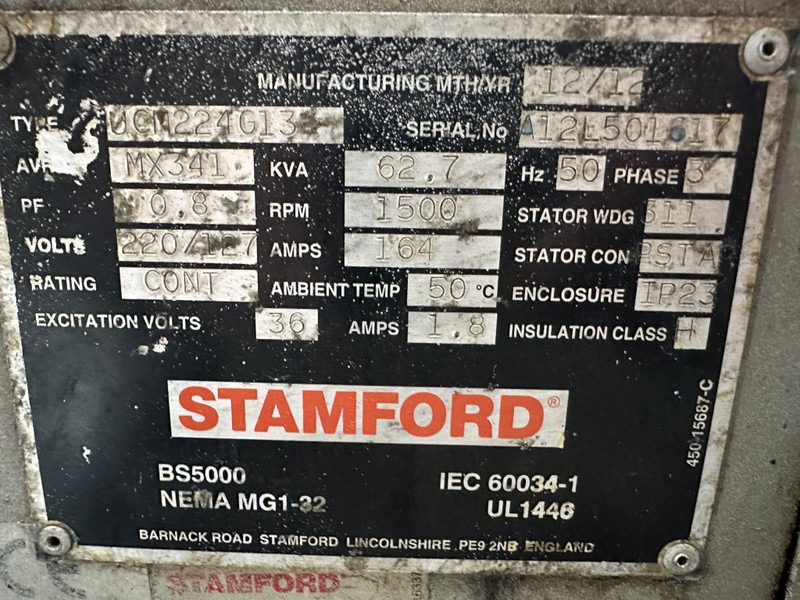 Stamford UCM224G13 Geneartordeel 62 kVA Alternator - Generatorski set: slika Stamford UCM224G13 Geneartordeel 62 kVA Alternator - Generatorski set Stamford UCM224G13 Geneartordeel 62 kVA Alternator - Generatorski set: slika Stamford UCM224G13 Geneartordeel 62 kVA Alternator - Generatorski set