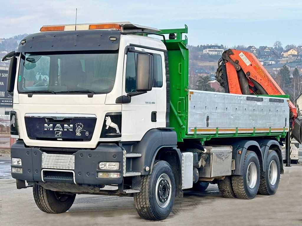 MAN TGS 33.480*KIPPER 5,70m * PK 23002 + FUNK * 6x4 - Kamion s kranom, Kiper: slika MAN TGS 33.480*KIPPER 5,70m * PK 23002 + FUNK * 6x4 - Kamion s kranom, Kiper MAN TGS 33.480*KIPPER 5,70m * PK 23002 + FUNK * 6x4 - Kamion s kranom, Kiper: slika MAN TGS 33.480*KIPPER 5,70m * PK 23002 + FUNK * 6x4 - Kamion s kranom, Kiper