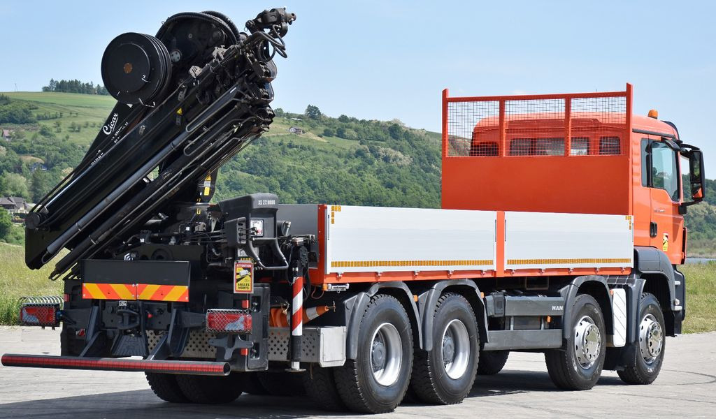 Kamion s kranom, Kamion s otvorenim sandukom MAN TGS 35.440 * HIAB 211 E-6 HIDUO +FUNK / 8x4: slika Kamion s kranom, Kamion s otvorenim sandukom MAN TGS 35.440 * HIAB 211 E-6 HIDUO +FUNK / 8x4